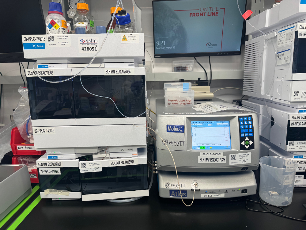 Image of Agilent 1260 Infinity II HPLC System w/ Wyatt Detectors